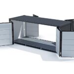 45-FUSS-LAGERCONTAINER MIT DOPPELTER OFFENER TÜR