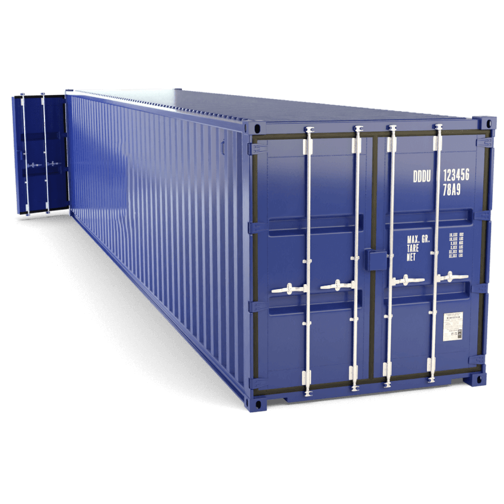 45-FUSS-SEECONTAINER MIT OFFENEM DACH