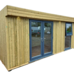 Container-Modul mit Verkleidung